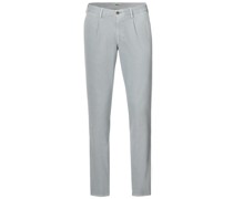 Chino Turin aus filigranem Strukturgewebe, Slim Straight