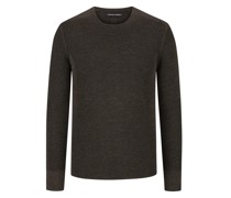 Hannes Roether Pullover aus extrafeiner Merinowolle im Perlstrick
