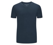 Derek Rose T-Shirt aus Modal mit Stretchanteil und V-Ausschnitt