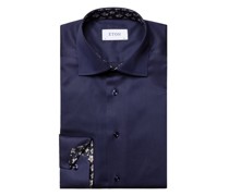 Hemd aus Baumwolle, Super Slim Fit  Marine