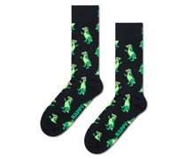 Happy Socks Socken mit T-Rex-Motiv