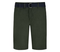 Bermudas aus Baumwolle mit integriertem Gürtel