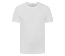 Gran Sasso Unifarbenes T-Shirt aus Baumwolle mit O-Neck