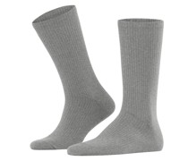 Burlington Unifarbene Socken im Rippstrick