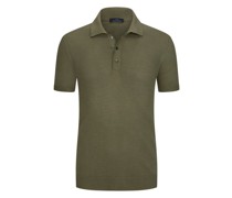 Poloshirt im Baumwoll-Strick  Schilf