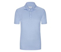Leichtes Poloshirt aus Leinen  Hell