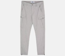 Cargohose mit Stretchanteil, Slim Zip Fit