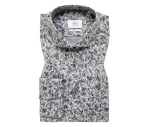 Hemd aus Baumwolle mit Allover-Muster, slim fit