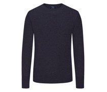 Pullover aus 100% Kaschmir, O-Neck  Marine