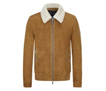 Blouson Lendm aus Veloursleder mit abnehmbarem Shearling-Besatz