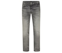 BOSS ORANGE Jeans im Washed-Look mit Destroyed-Details, Regular Fit