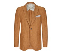 Teilgefüttertes Sakko aus Leinen, Modern Fit
