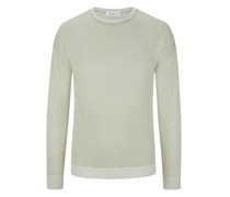 Softer und leichter Baumwoll-Pullover mit O-Neck
