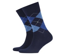 Burlington Socken aus Schurwollgemisch mit Argyle-Muster