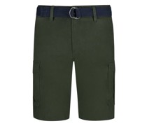 Bermudas mit Cargotaschen und mit integriertem Gürtel
