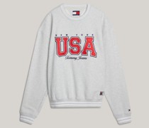 Tommy Jeans Softes Sweatshirt mit Team USA-Aufnäher