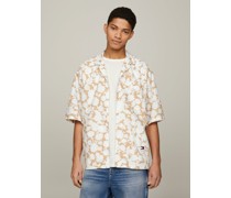 Tommy Jeans Kurzarmhemd mit floralem Print, Relaxed Fit