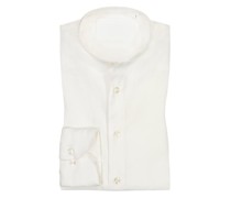 Leinenhemd mit Stehkragen, Tailored Fit