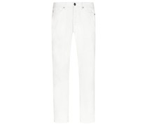 Jeans mit Stretchanteil, Relaxed Cropped