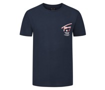 Tommy Jeans T-Shirt mit Label-Print auf Vorder- und Rückenseite