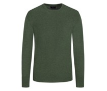 Pullover aus 100% Kaschmir, O-Neck  Oliv