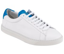 Low Top-Sneaker aus Glattleder mit farbigen Akzenten