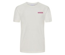 T-Shirt aus Baumwolle mit Backprint  Offwhite