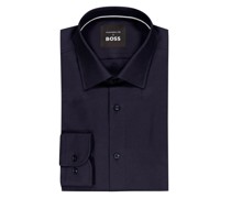 BOSS Strukturiertes Hemd aus PORSCHE-Edition, extra langer Arm, Slim Fit