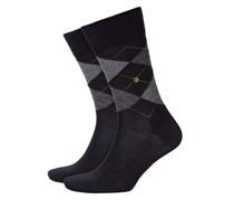 Burlington Socken aus Schurwolle, Argyle-Muster