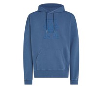 Hoodie mit großer Monogramm-Stickerei