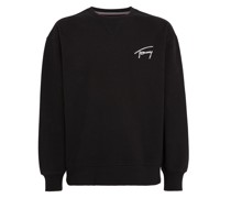Tommy Jeans Festes Sweatshirt mit Label-Stickerei