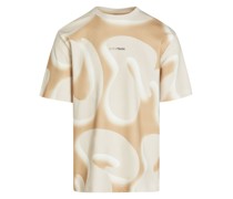 Alpha Tauri T-Shirt in Sweat-Qualität mit Allover-Print