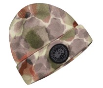 Canada Goose Mütze in Camouflage-Optik mit Logo-Emblem aus Wolle