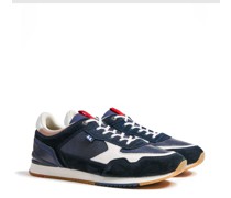 Teilperforierter Leder-Sneaker mit Variofootbed