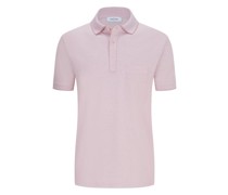 Poloshirt aus mercerisierter Baumwolle  Rosenrot