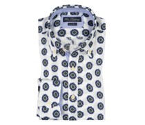 Leichtes Leinenhemd mit floralem Print