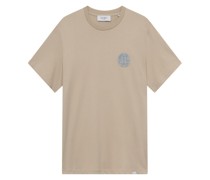 Les Deux T-Shirt aus Jersey mit Front-und Backprint