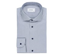 Eton Signature-Twill-Hemd mit Fineliner-Muster, Contemporary Fit