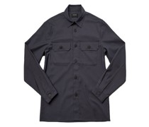 Leichtes Overshirt mit Brusttaschen  Marine