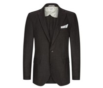 Teilgefüttertes Sakko aus Leinen, Modern Fit