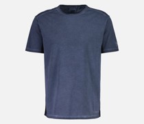 T-Shirt aus Baumwolle Washed-Optik  Marine