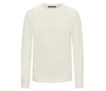 Trusted Handwork Unifarbenes Sweatshirt aus Pima-Baumwolle, Garment Dyed