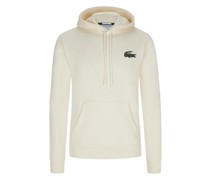 Hoodie aus Bio-Baumwolle mit großem Logo-Aufnäher