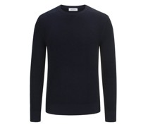Pullover im Baumwollstrick  Marine