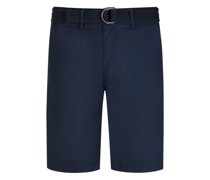 Bermudas aus Baumwolle mit integriertem Gürtel