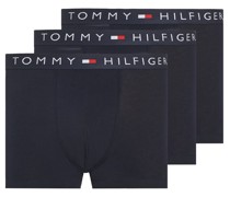 Tommy Hilfiger 3er Pack Trunks mit Stretch und Label-Bund