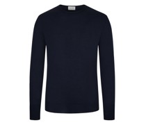 Pullover aus reiner Merinowolle  Marine