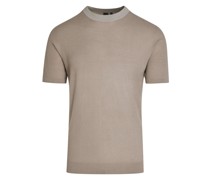 Alpha Tauri T-Shirt in Perlstrick-Qualität aus einem Kaschmir-Mix