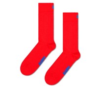 Happy Socks Unifarbene Socken mit Label-Stitching