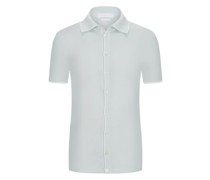 Poloshirt im Baumwoll-Strick  Mint